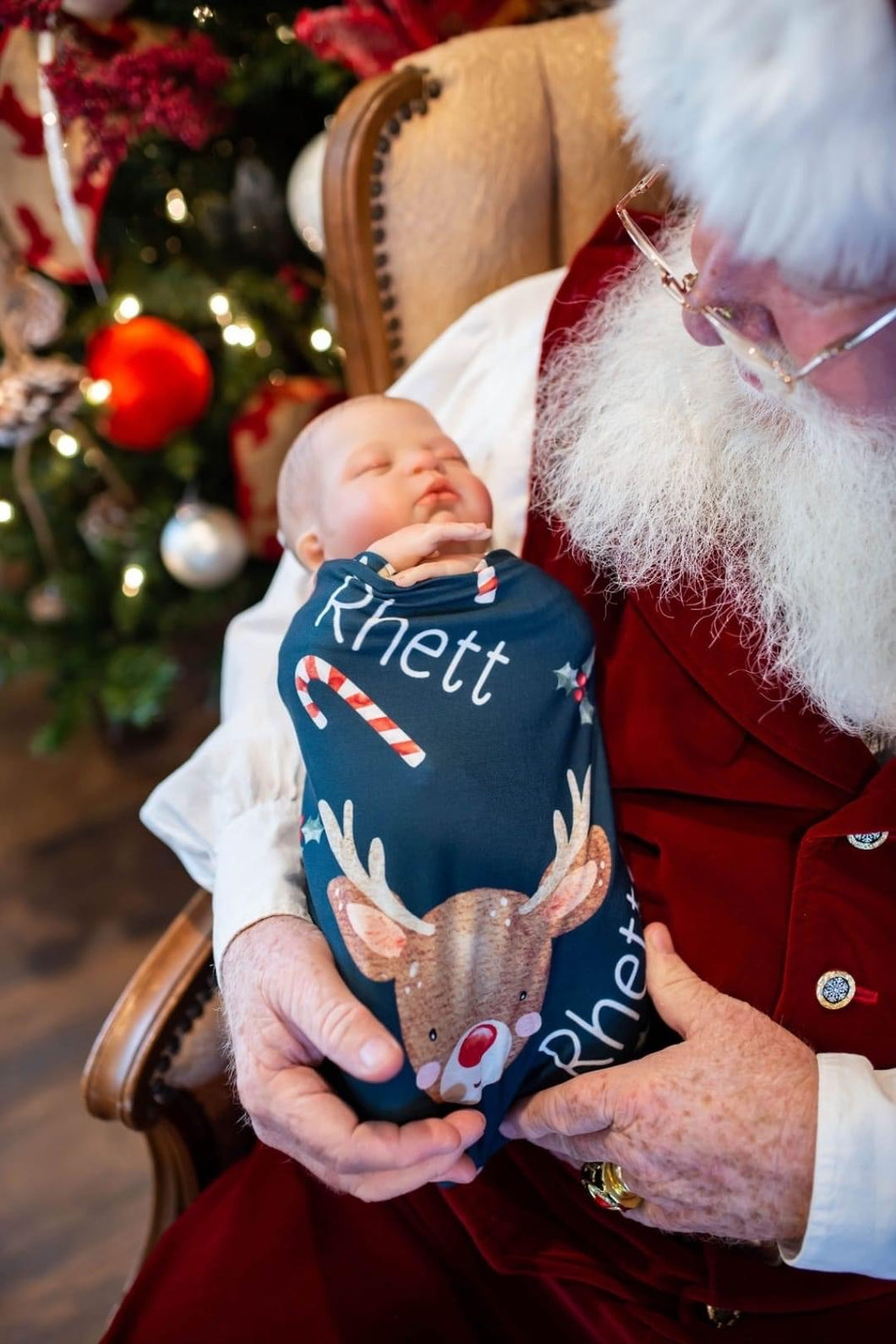 Reindeer Swaddle Blanket