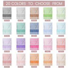 Load image into Gallery viewer, Preppy Gingham Beach Towel (3 sizes and 20 color choices starting at $29.00)
