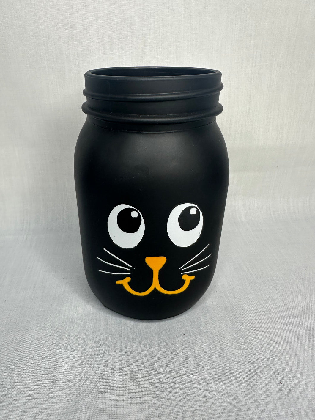 Black Cat Mason Jar