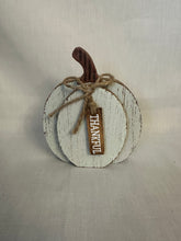 Load image into Gallery viewer, Wooden Pumpkin Thankful
