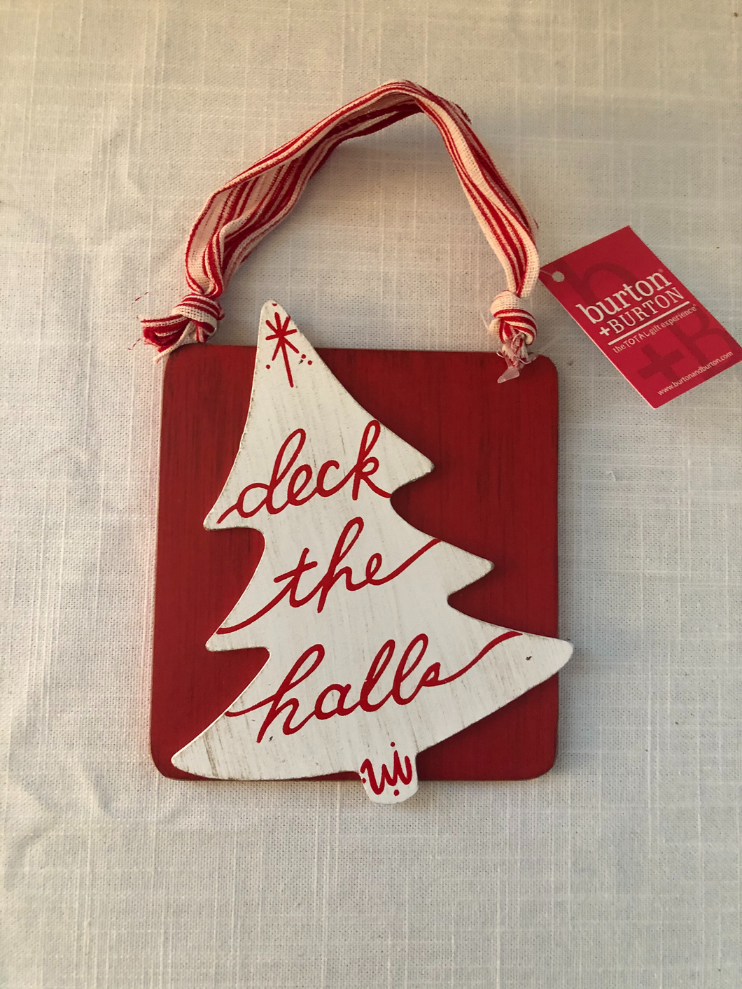 Deck the Halls Wood Ornament