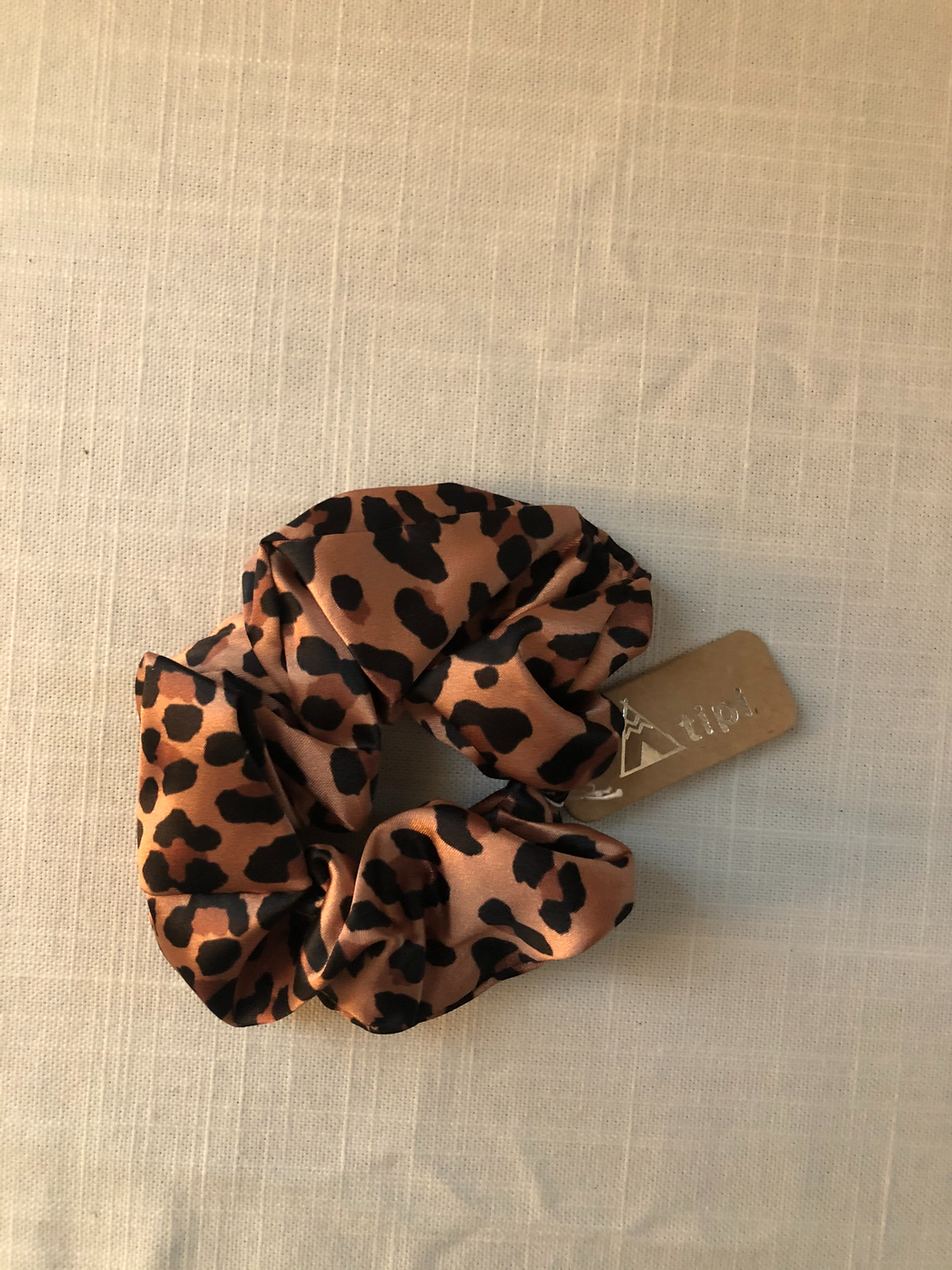 Dark Brown Cheetah Print Scrunchie