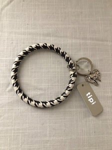 Houndstooth Key Ring