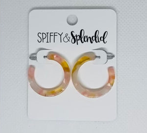 Pink Lemonade Cam Mini Hoop Earrings