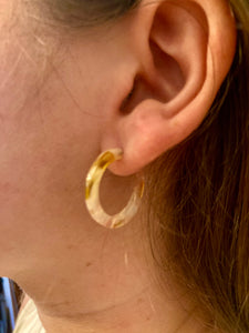 Pink Lemonade Cam Mini Hoop Earrings