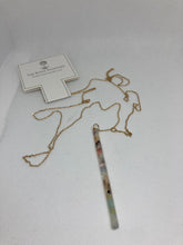 Load image into Gallery viewer, Christina Acetate Bar Multicolor Necklace
