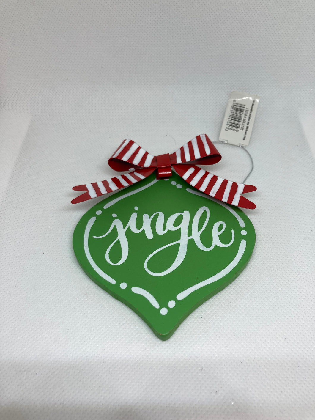 Jingle Wooden Ornament