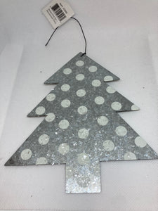 White Dot Tree Ornament