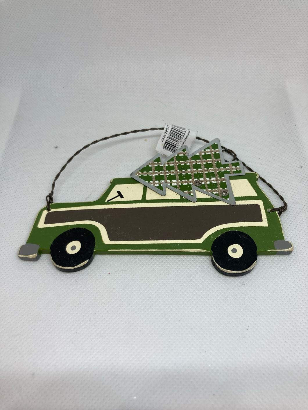 Green Car Ornament