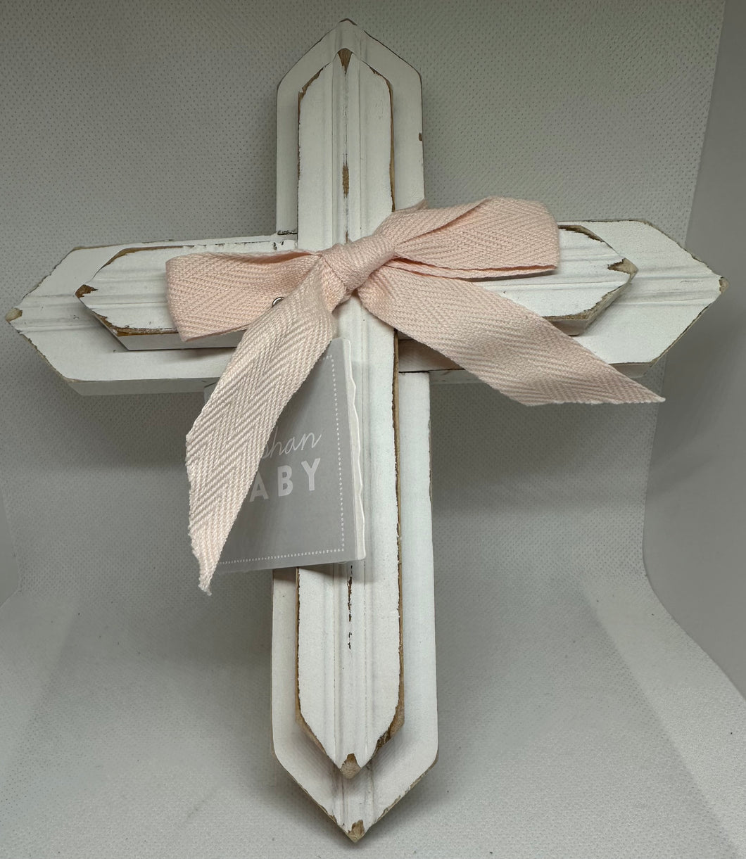 Baby Girl Christening Cross