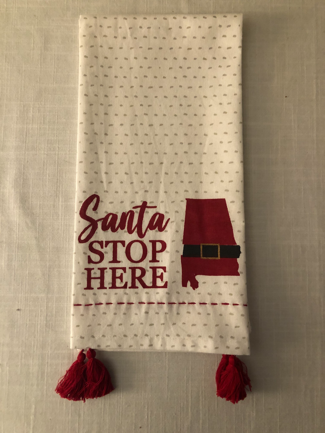 Alabama Santa Hand Towel